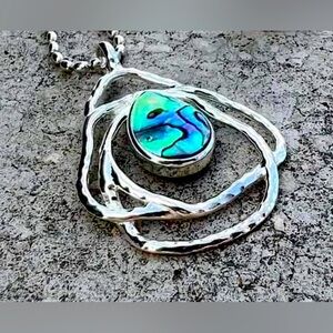 925 SS Abalone Pendant